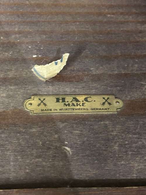 BEAUTIFUL VINTAGE SUPER LARGE CLOCK H.O.C MAKE MADE IN WURTTEMBERG GERMANY NOT TESTED!!!!