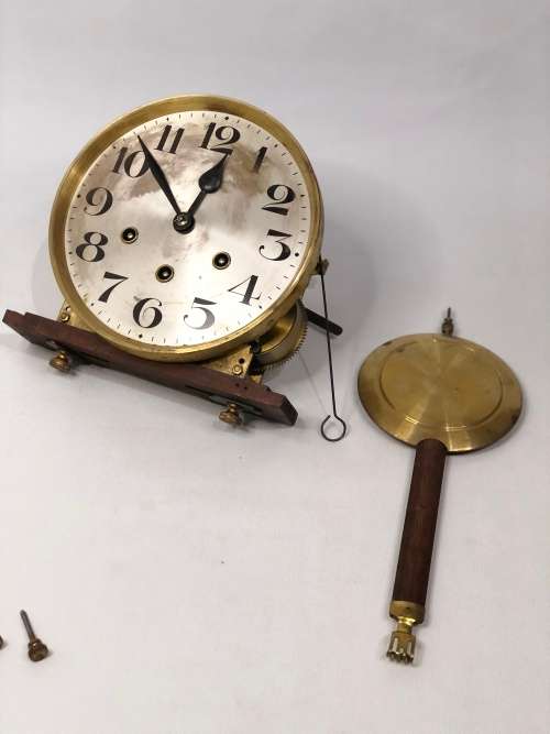 BEAUTIFUL VINTAGE SUPER LARGE CLOCK H.O.C MAKE MADE IN WURTTEMBERG GERMANY NOT TESTED!!!!