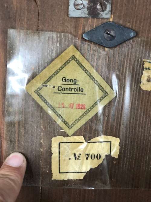 BEAUTIFUL VINTAGE SUPER LARGE CLOCK H.O.C MAKE MADE IN WURTTEMBERG GERMANY NOT TESTED!!!!