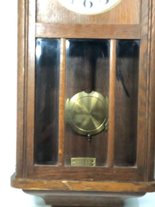 BEAUTIFUL VINTAGE SUPER LARGE CLOCK H.O.C MAKE MADE IN WURTTEMBERG GERMANY NOT TESTED!!!!