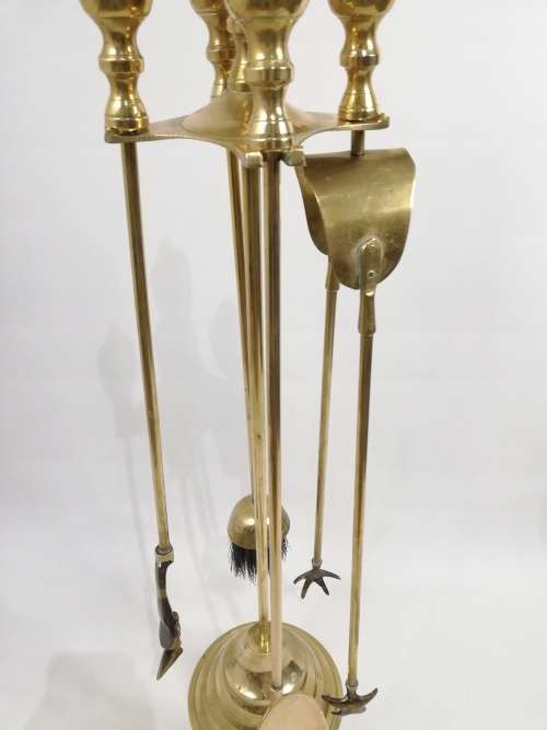 Large vintage brass fire place collection bid for all!!!