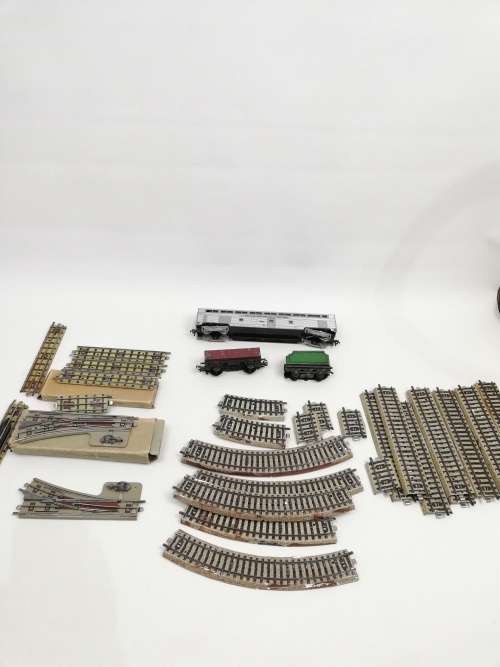 Large Collection of mixed train pieces  MACANNO, MARKLIN. FLEISCHMANN MADE IN WEST GERMANY!!!!