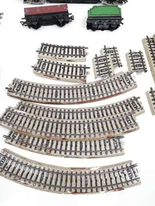 Large Collection of mixed train pieces  MACANNO, MARKLIN. FLEISCHMANN MADE IN WEST GERMANY!!!!