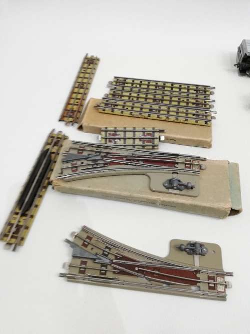 Large Collection of mixed train pieces  MACANNO, MARKLIN. FLEISCHMANN MADE IN WEST GERMANY!!!!