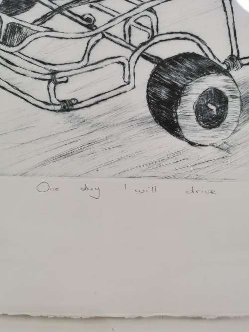 Stunning SHENZO SHABANGU SIGNED PIECE 13/15 EDITION ONE DAY I`LL DRIVE!!