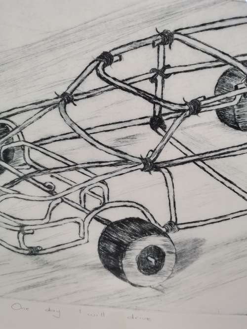 Stunning SHENZO SHABANGU SIGNED PIECE 13/15 EDITION ONE DAY I`LL DRIVE!!