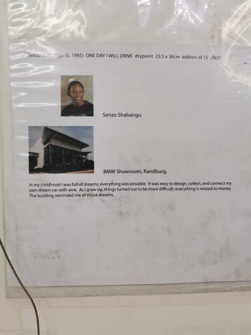 Stunning SHENZO SHABANGU SIGNED PIECE 13/15 EDITION ONE DAY I`LL DRIVE!!