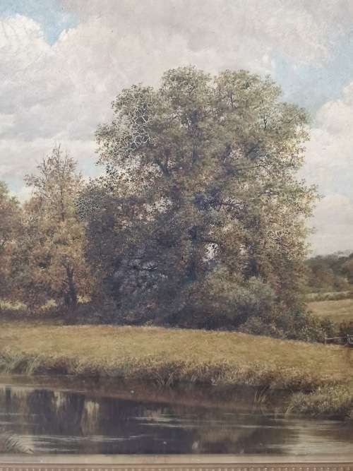 ANTIQUE PAINTING OIL ON CONVASE LARGE NOT SIGNED BUT BACK PAPER SAYSB NO2 JOHN ANDERSON STUNNING!!!!