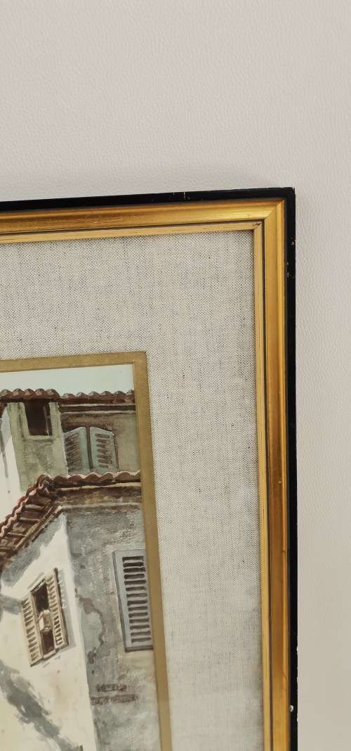 Beautiful Original watercolor by DEMETRIUS VASSILIOU SIGNED 70CM C 50CM!!!!!