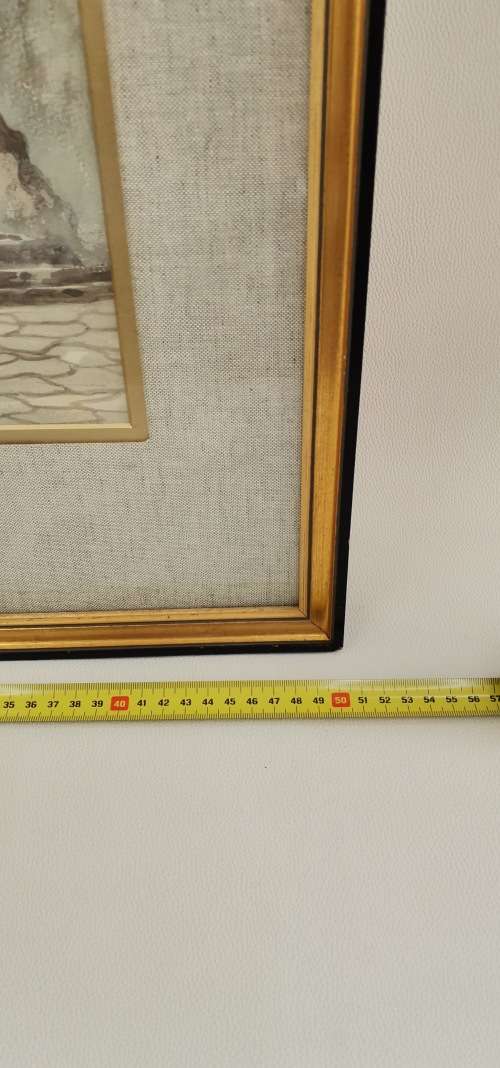 Beautiful Original watercolor by DEMETRIUS VASSILIOU SIGNED 70CM C 50CM!!!!!