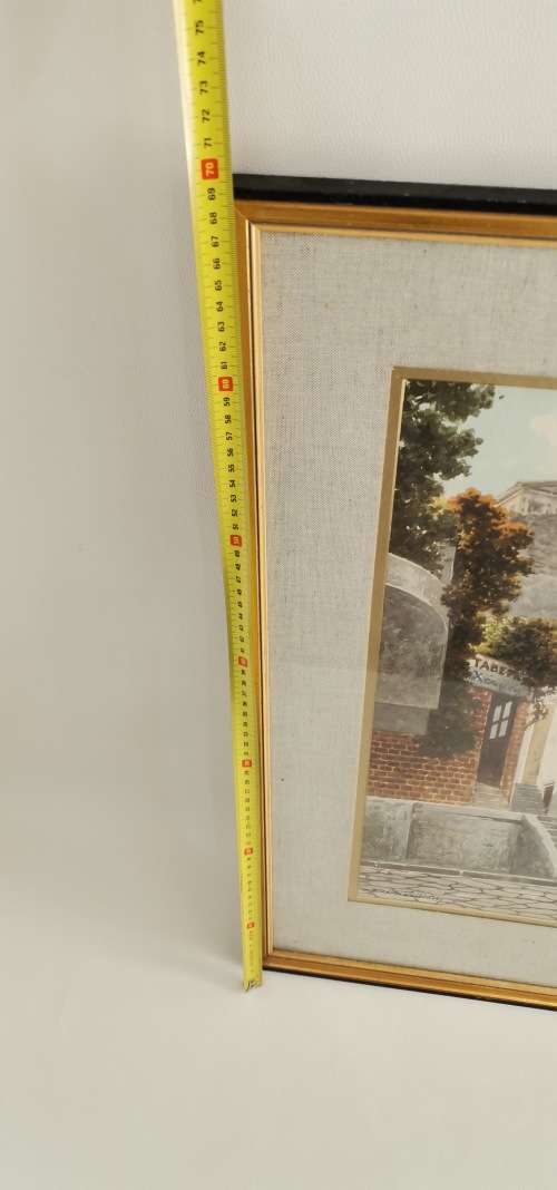 Beautiful Original watercolor by DEMETRIUS VASSILIOU SIGNED 70CM C 50CM!!!!!