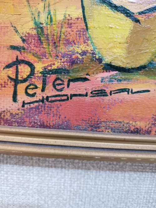 ORIGINAL Peter Honsal oil Painting 47cm x 77cm!!!!!!