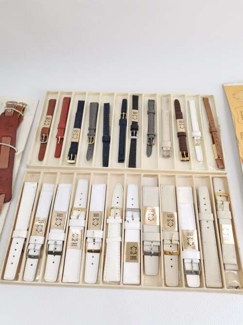 Job lot of genuine leather watch STRAPES bid for all!!!