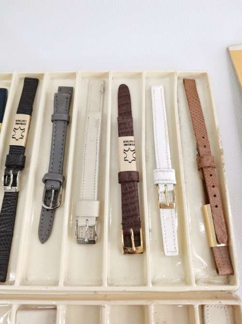 Job lot of genuine leather watch STRAPES bid for all!!!