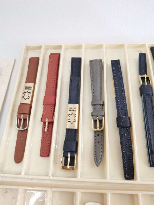 Job lot of genuine leather watch STRAPES bid for all!!!