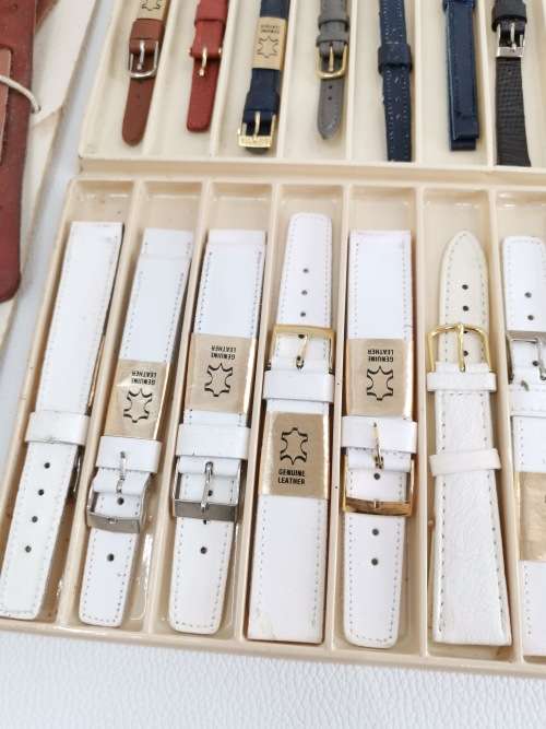 Job lot of genuine leather watch STRAPES bid for all!!!