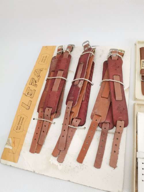 Job lot of genuine leather watch STRAPES bid for all!!!