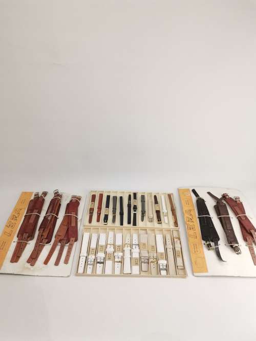 Job lot of genuine leather watch STRAPES bid for all!!!