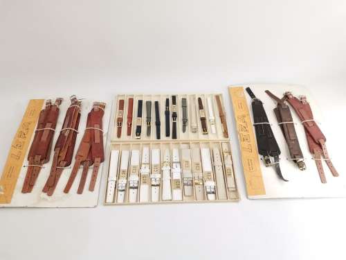 Job lot of genuine leather watch STRAPES bid for all!!!