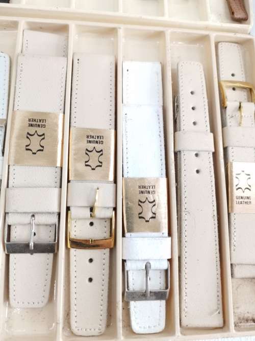 Job lot of genuine leather watch STRAPES bid for all!!!