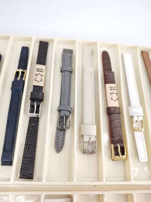 Job lot of genuine leather watch STRAPES bid for all!!!