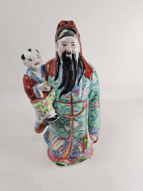 LARGE HIGHLY DETAILED CHINESE 34CM LARGE FIGURE NOT DAMAGED!!!!