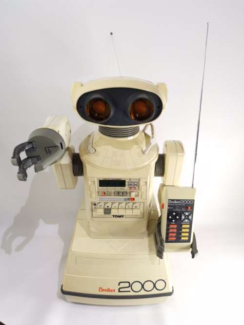 TOMY OMNIBOT 2000 ONE OF THE RAREST TOMMY TOYS WORKING WITH REMOTE 1984 SUPER LARGE ROBOT!!!