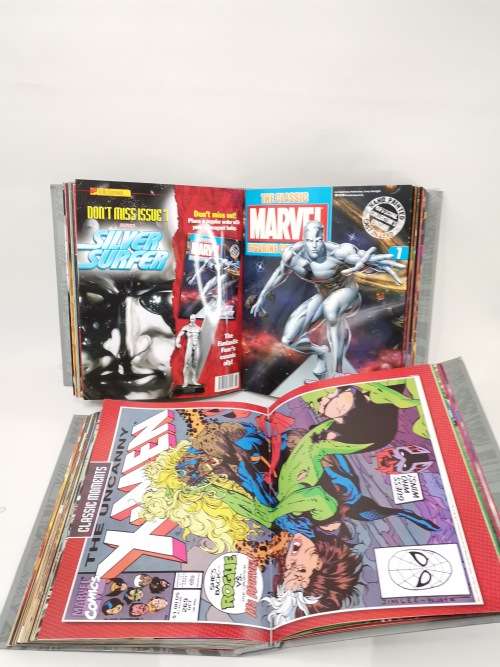 MARVEL FIGURINES COLLECTION BOOKs 1 TO 31 IN BOTH FOLDERS BID FOR ALL!!!!