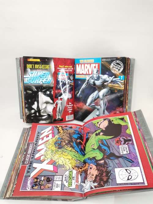MARVEL FIGURINES COLLECTION BOOKs 1 TO 31 IN BOTH FOLDERS BID FOR ALL!!!!