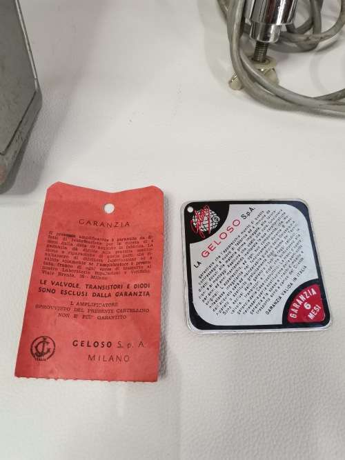 SUPER RARE VINTAGE GELOSO 3121 PORTABLE PUBLIC ADDRESS SYSTEM FROM THE 1966 - 1970 NOT TESTED