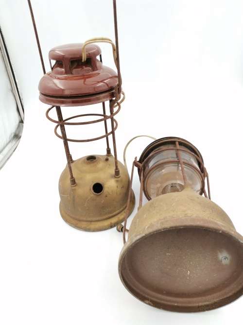 2 LARGE TILLEY ENGLAND LAMPS BID FOR BOTH!!!