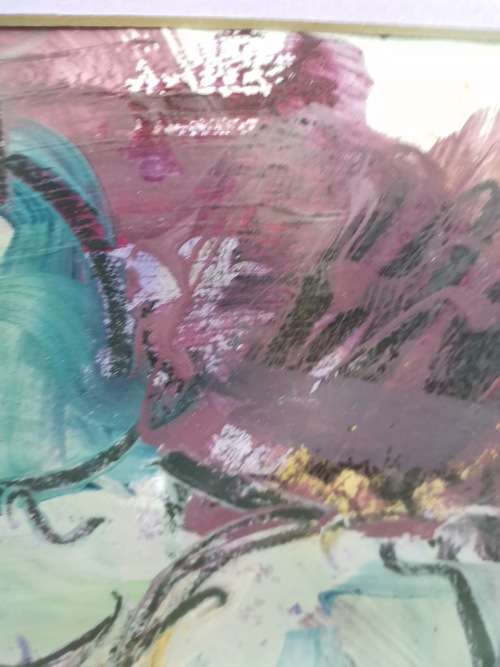 STUNNING ARCYLIC PAINTING SIGNED BERNARD SIZE 60CM X 47 CM!!!