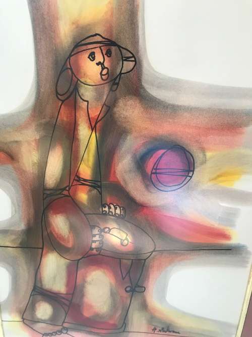 ORIGINAL Hargreaves Ntukwana SA artist size 72CM X 54CM