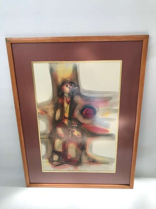 ORIGINAL Hargreaves Ntukwana SA artist size 72CM X 54CM