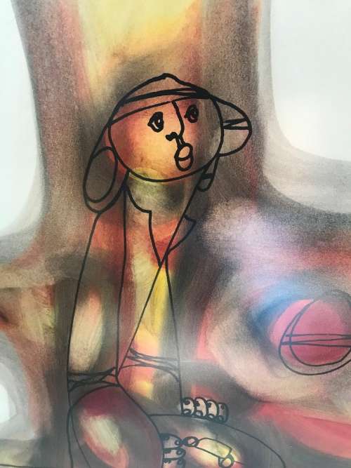 ORIGINAL Hargreaves Ntukwana SA artist size 72CM X 54CM