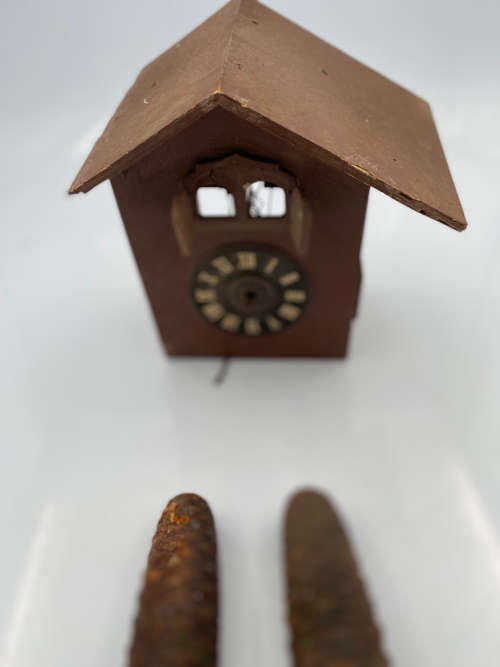 VINTAGE MADE IN WEST GERMANY CUCKOO CLOCK GOR SPARES !!!