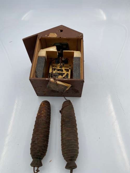 VINTAGE MADE IN WEST GERMANY CUCKOO CLOCK GOR SPARES !!!