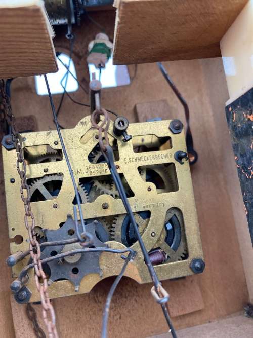 VINTAGE MADE IN WEST GERMANY CUCKOO CLOCK GOR SPARES !!!