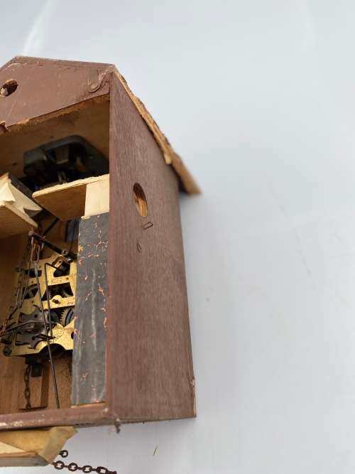 VINTAGE MADE IN WEST GERMANY CUCKOO CLOCK GOR SPARES !!!