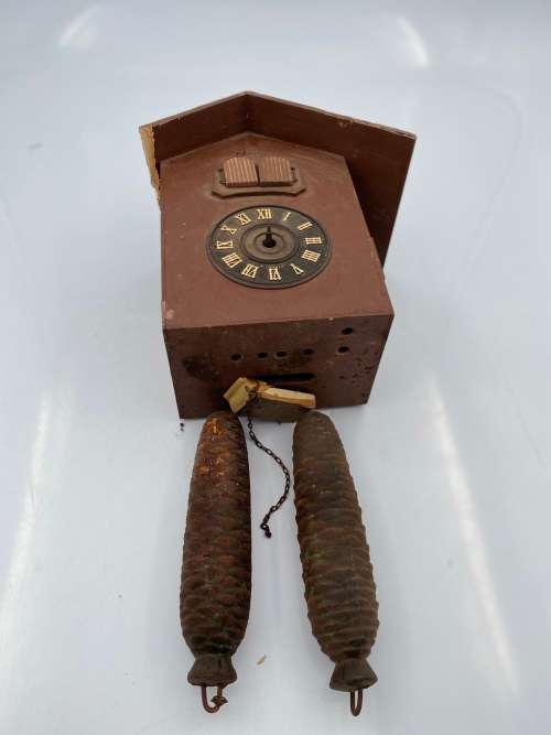 VINTAGE MADE IN WEST GERMANY CUCKOO CLOCK GOR SPARES !!!