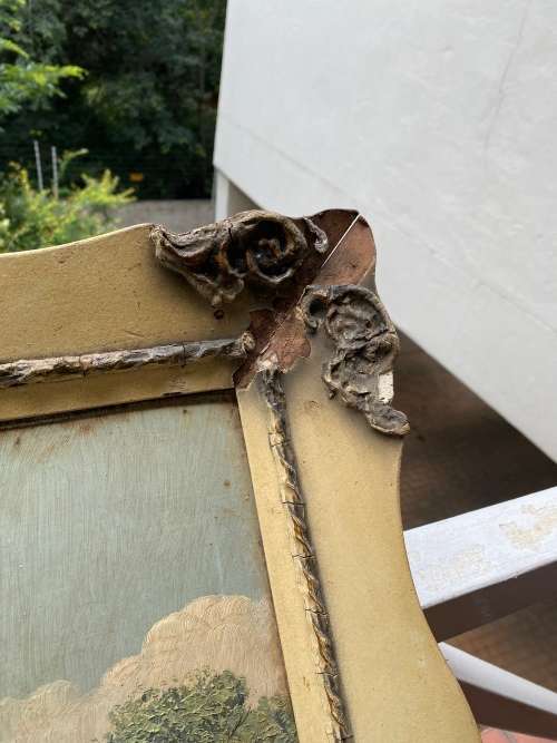 ORIGINAL OIL ON BOARD PAINTING SIGNED L.ALBERTYN SIZE 64C X 89CM HAS DAMAGES !!!!