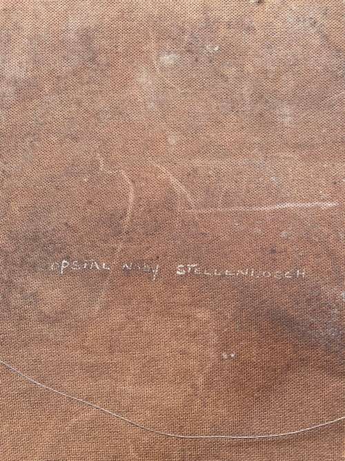 ORIGINAL OIL ON BOARD PAINTING SIGNED L.ALBERTYN SIZE 64C X 89CM HAS DAMAGES !!!!