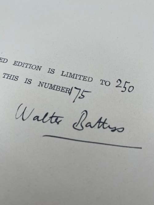 RARE WALTER BATTIS SiGNED PORTFOLIO COVER ORIGINAL SIGNATURE!!!!
