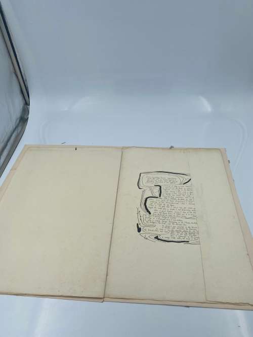 RARE WALTER BATTIS SiGNED PORTFOLIO COVER ORIGINAL SIGNATURE!!!!