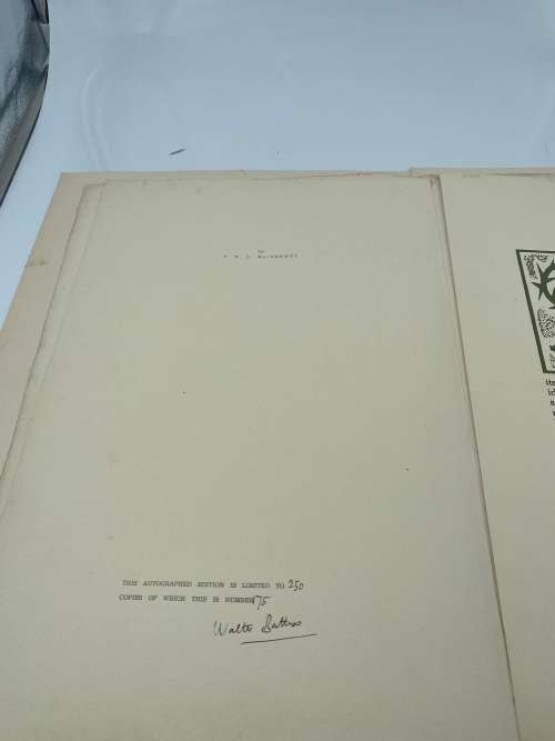 RARE WALTER BATTIS SiGNED PORTFOLIO COVER ORIGINAL SIGNATURE!!!!