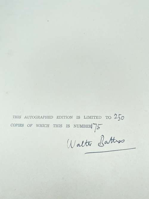 RARE WALTER BATTIS SiGNED PORTFOLIO COVER ORIGINAL SIGNATURE!!!!