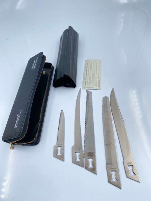 KERSAW BLADES IN CASE NO HADLE INCLUDED ONLY BLADES !!!!