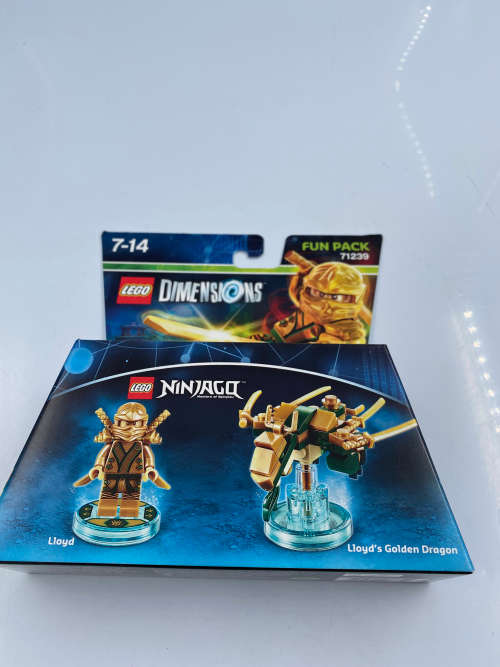 RARE LEGO DIMENSIONS LIOYD GOLDEN DRAGON FUN PACK 71239!!!!