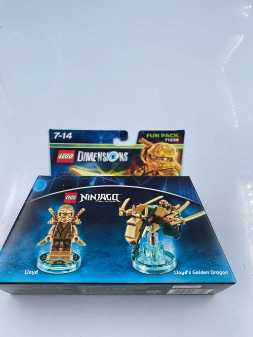 RARE LEGO DIMENSIONS LIOYD GOLDEN DRAGON FUN PACK 71239!!!!