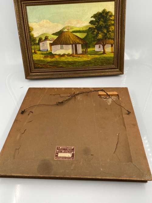 2 BEAUTIFUL OIL ON BOARD PAINTINGS SIGNED BY ARTIST BID FOR BOTH !!!!